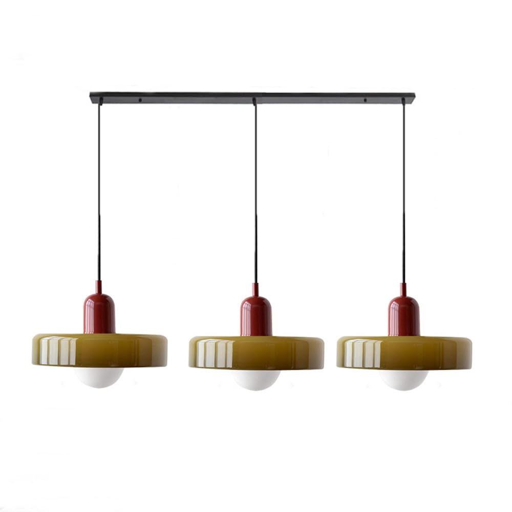Astra Glass Pendant Light in Bauhaus Style for Kitchen