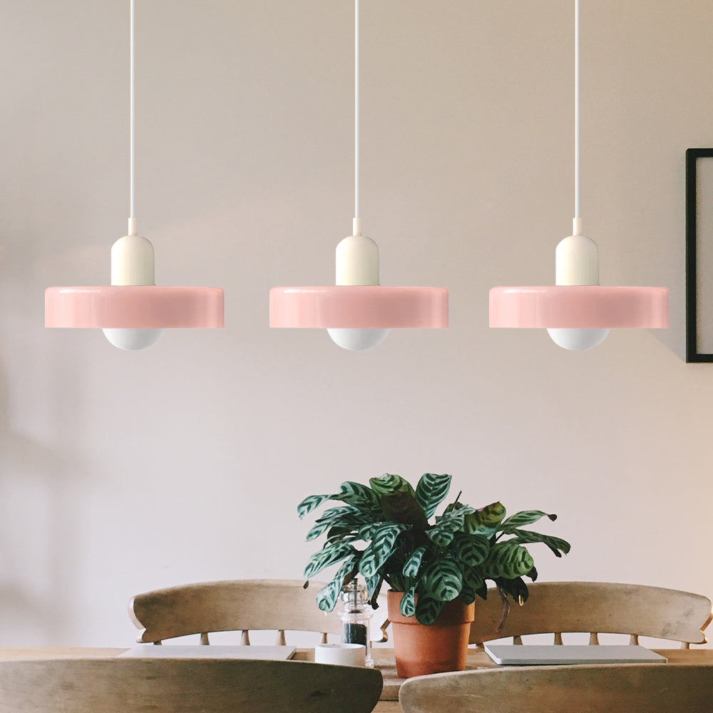 Astra Glass Pendant Light in Bauhaus Style for Kitchen