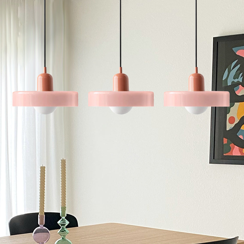 Astra Glass Pendant Light in Bauhaus Style for Kitchen