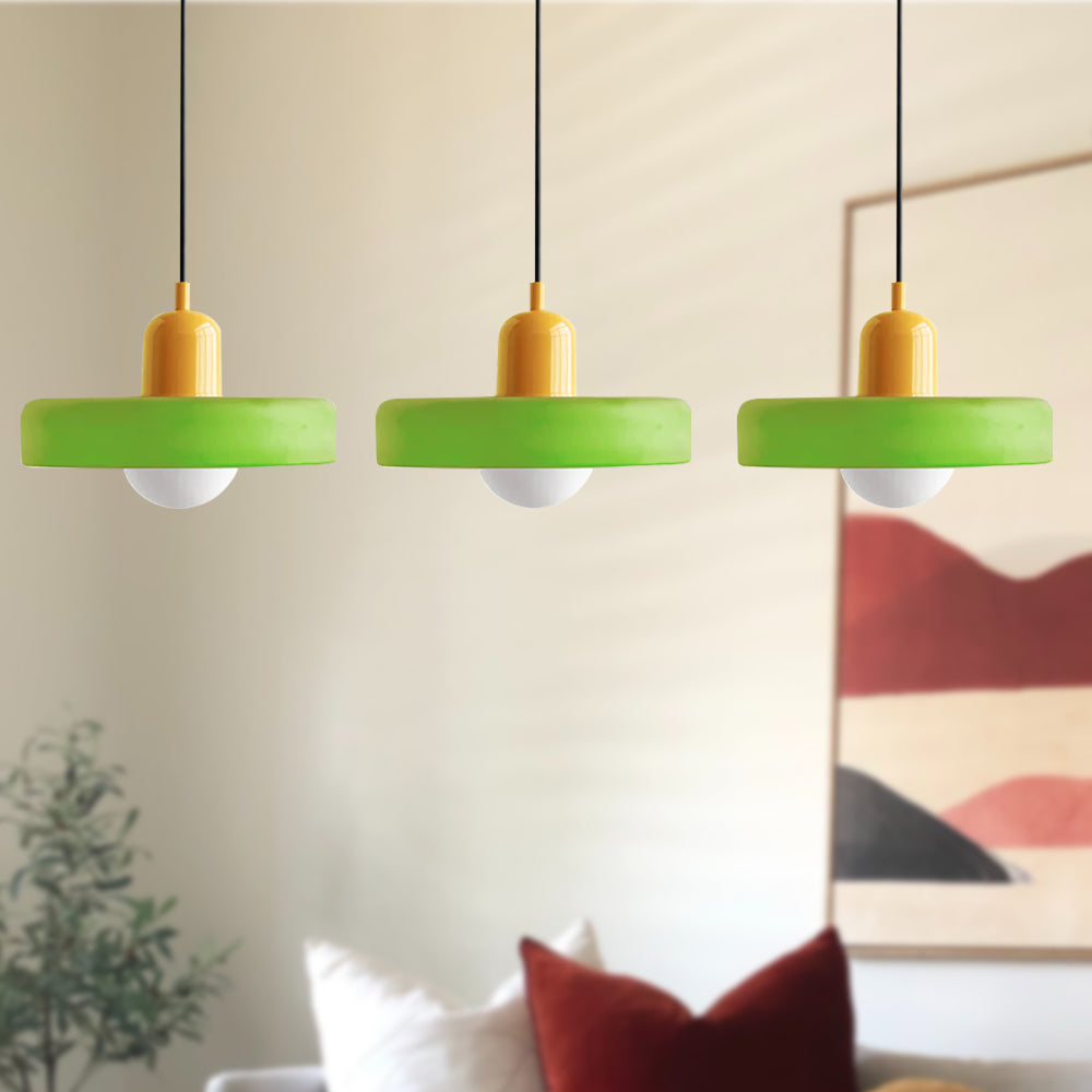 Astra Glass Pendant Light in Bauhaus Style for Kitchen