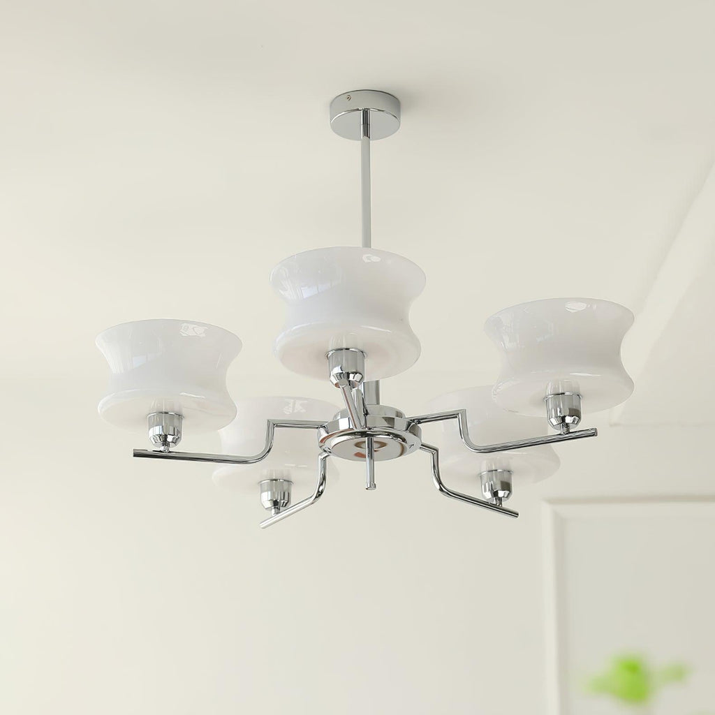 Vintage Gold Glass Ceiling Chandelier Light Fixture | Ventumra