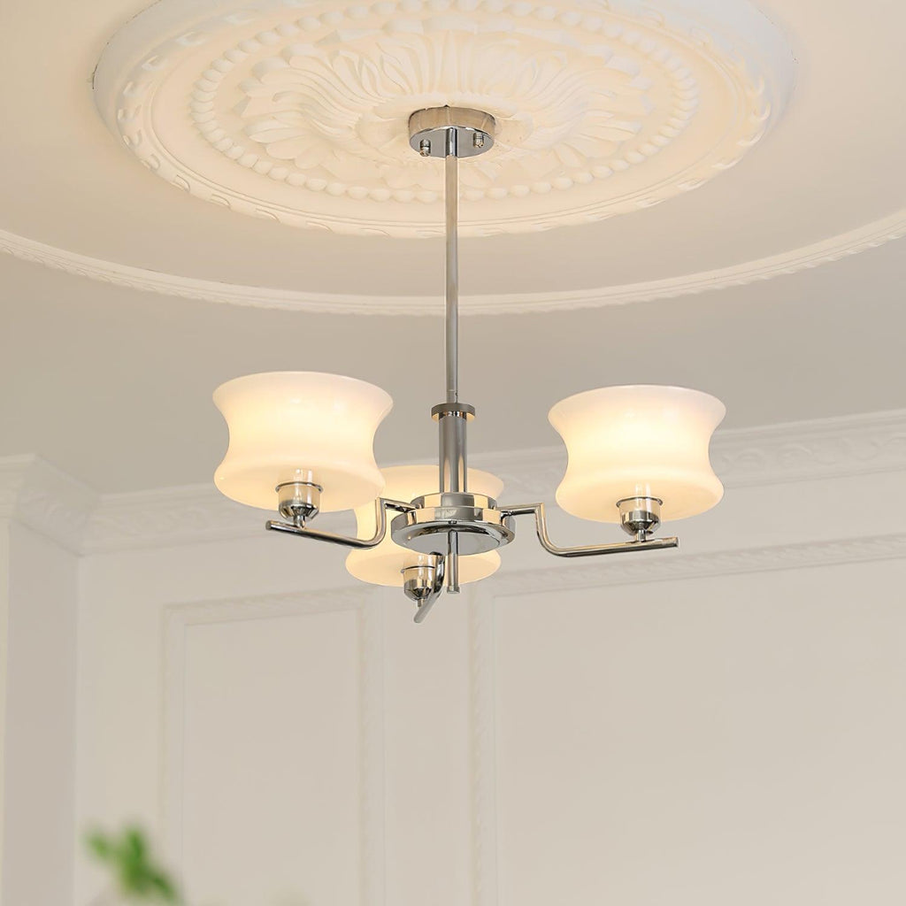 Vintage Gold Glass Ceiling Chandelier Light Fixture | Ventumra