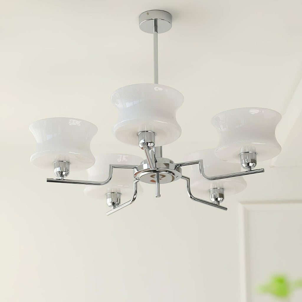 Vintage Gold Glass Ceiling Chandelier Light Fixture | Ventumra