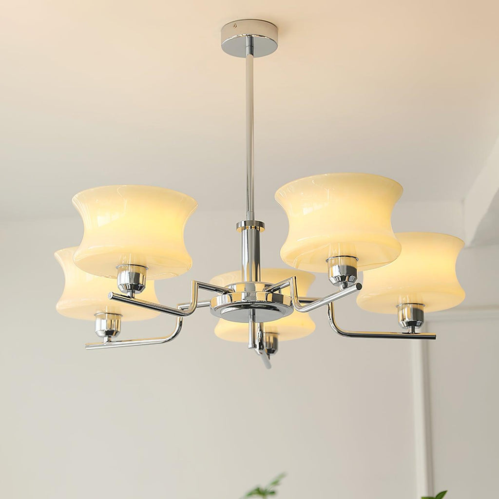 Vintage Gold Glass Ceiling Chandelier Light Fixture | Ventumra