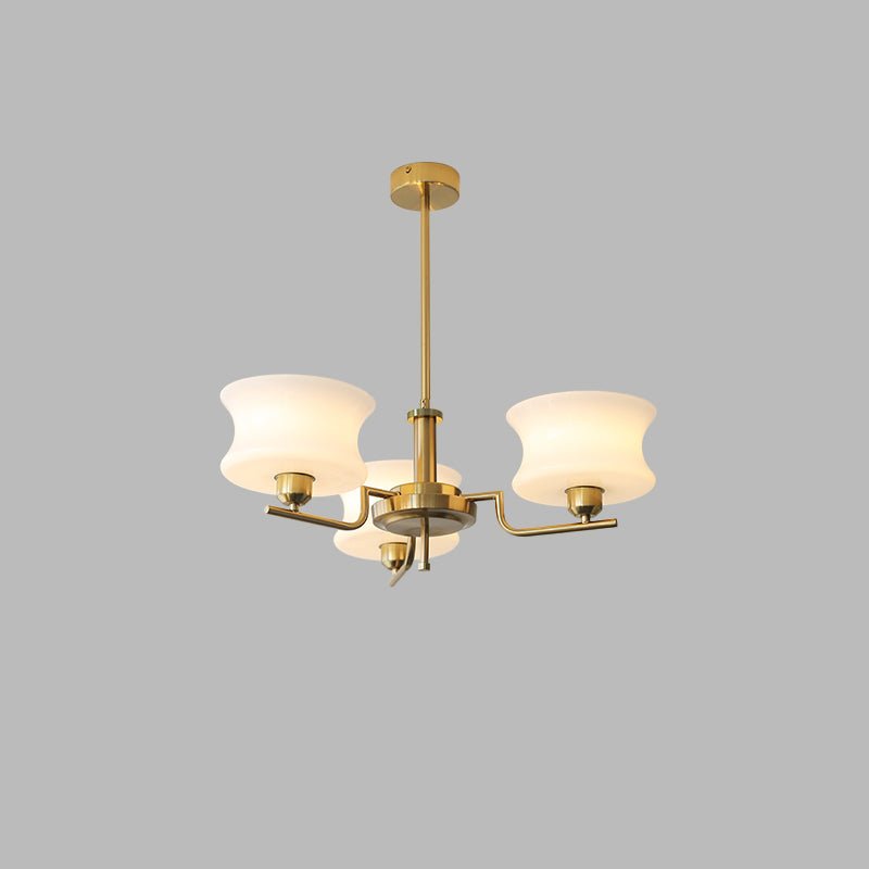 Vintage Gold Glass Ceiling Chandelier Light Fixture | Ventumra