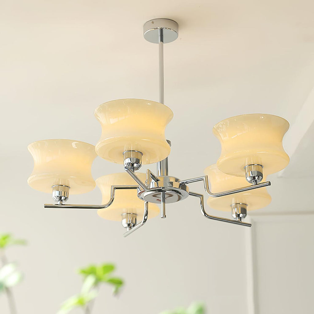 Vintage Gold Glass Ceiling Chandelier Light Fixture | Ventumra