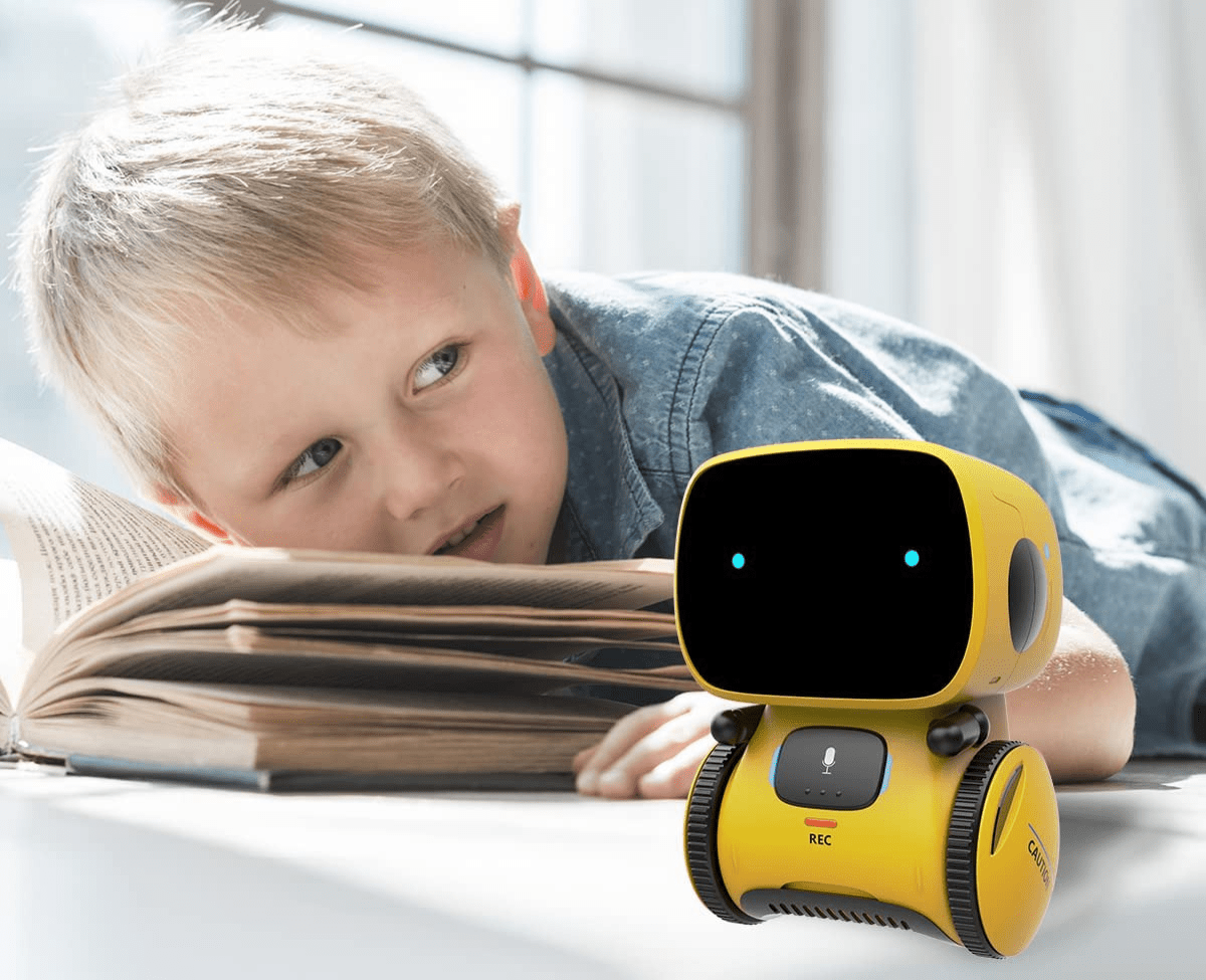 PulseBot Mini táncoló robot — interaktív hang- és hangvezérlési funkciók