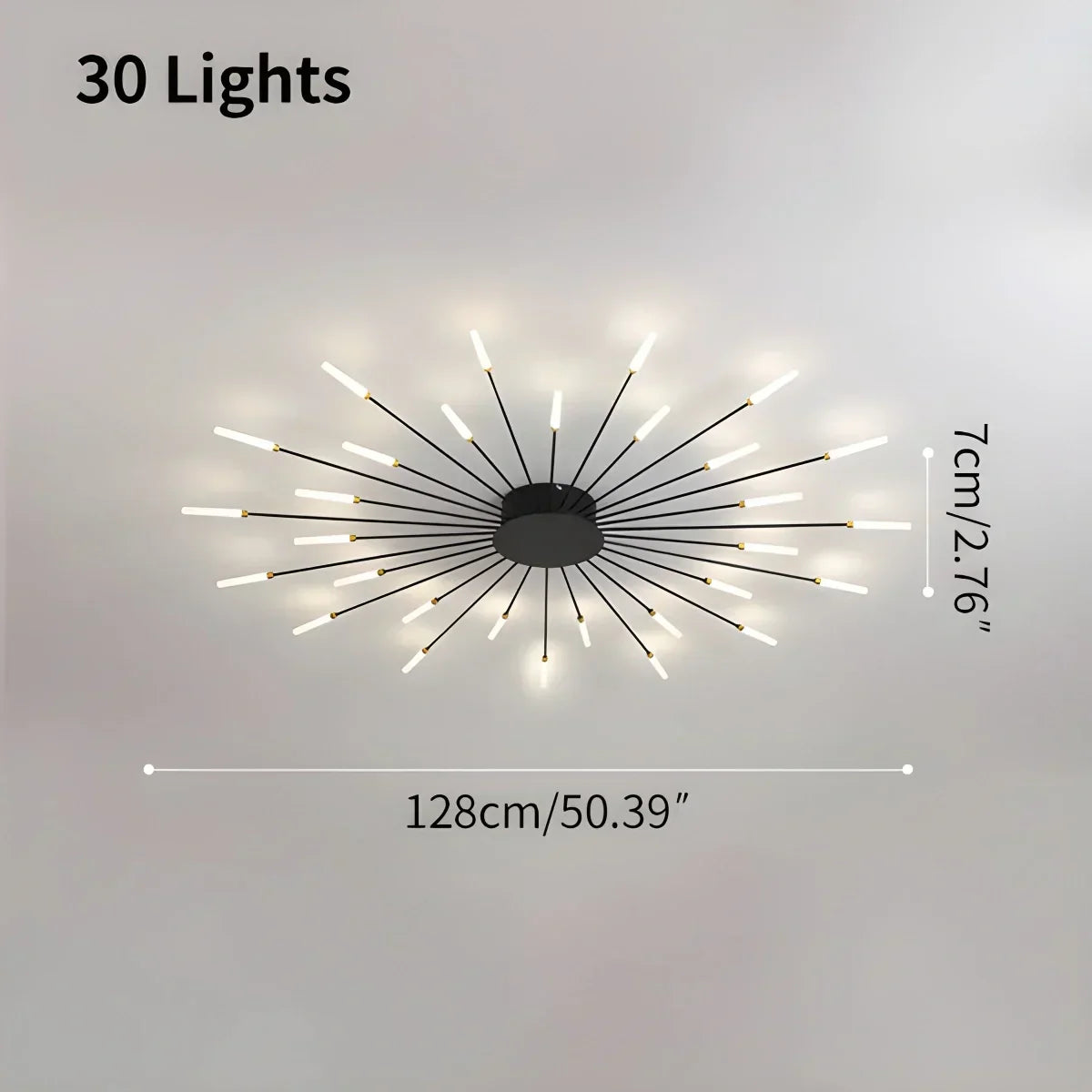 Taklampe med fyrverkeristjerne for moderne hjem | Ventumra