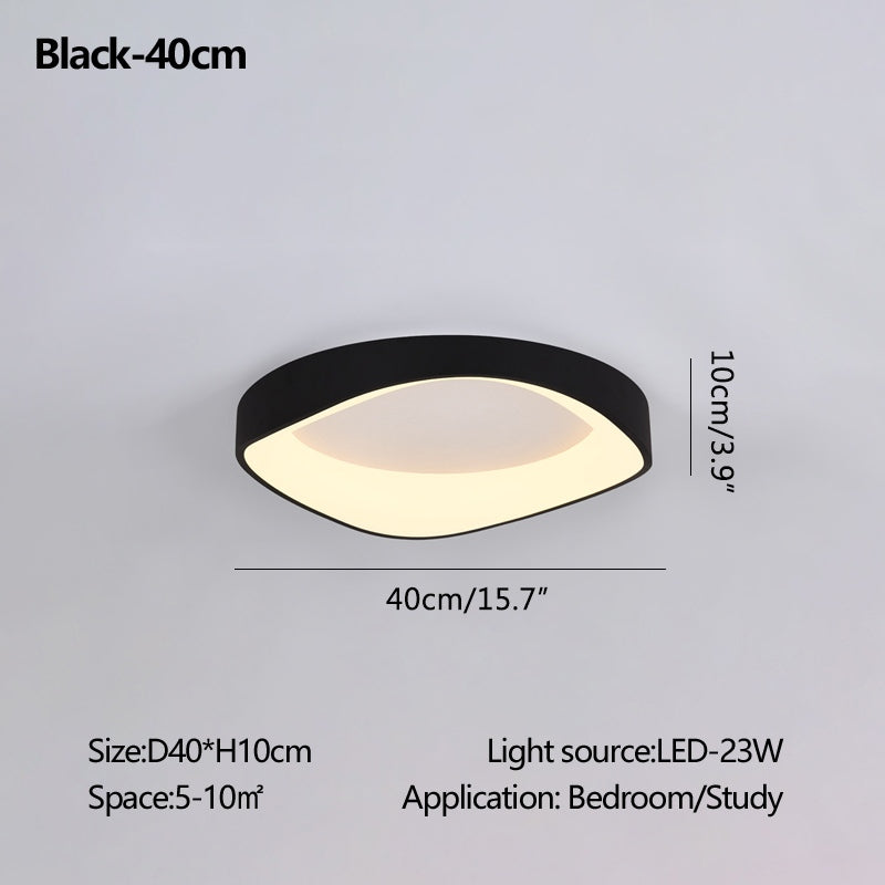 Nordic Inspired Acrylic Circle Ceiling Light For Bedroom | Ventumra