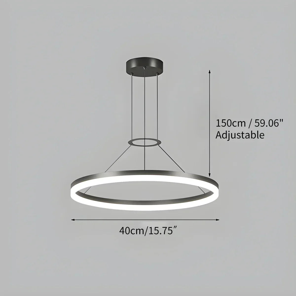 Round LED Pendant Light for Living Rooms and Kitchens | Ventumra