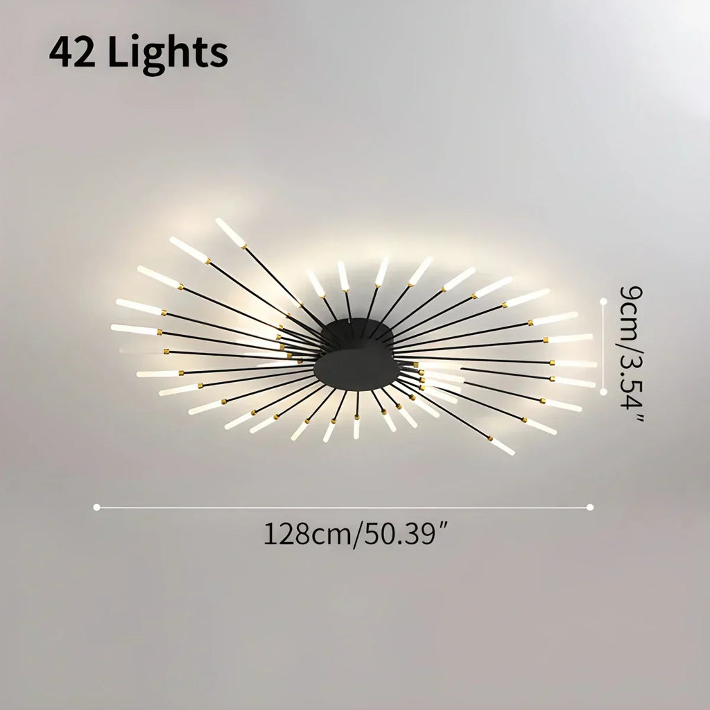 Taklampe med fyrverkeristjerne for moderne hjem | Ventumra
