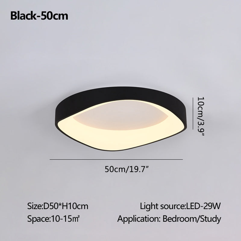 Nordic Inspired Acrylic Circle Ceiling Light For Bedroom | Ventumra