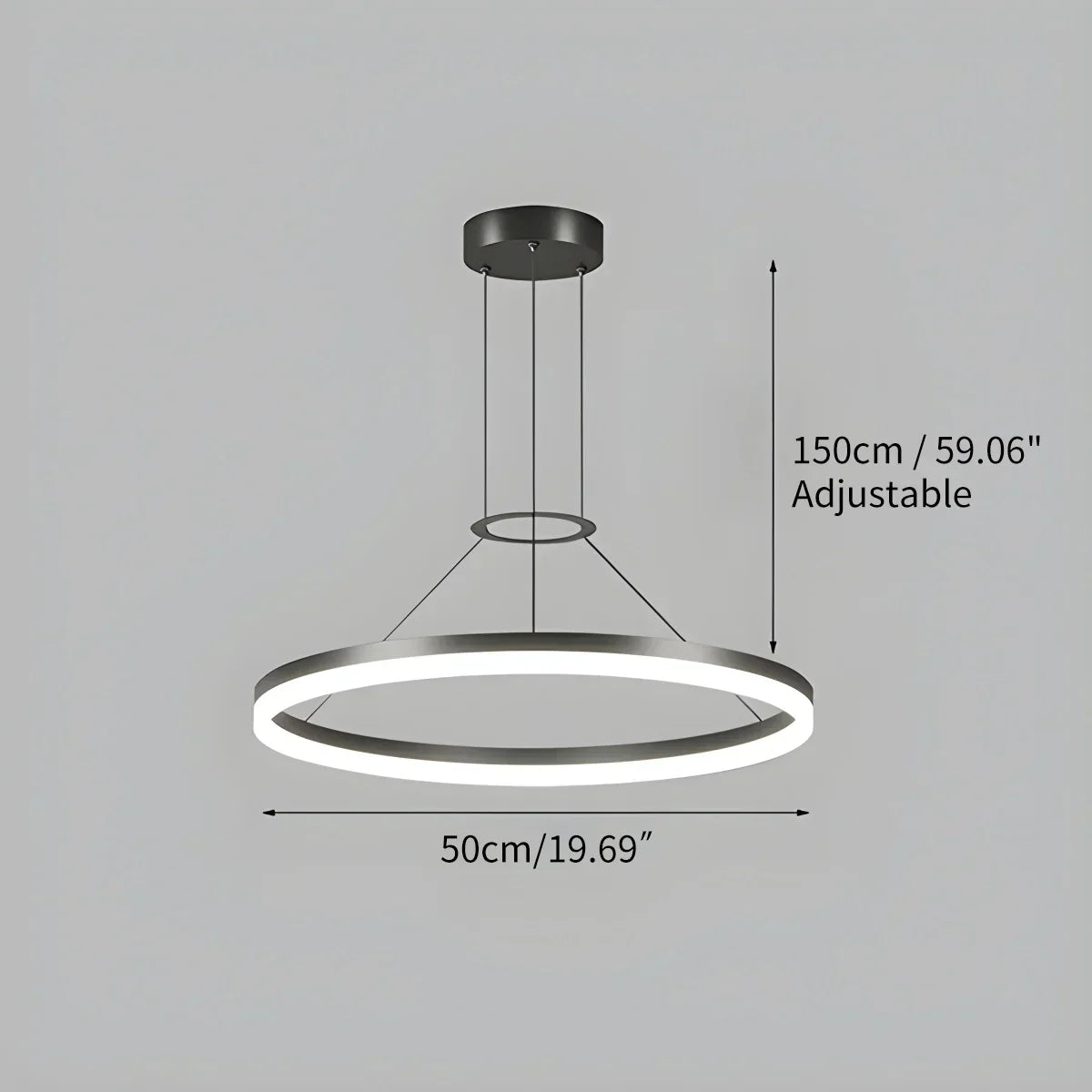 Round LED Pendant Light for Living Rooms and Kitchens | Ventumra