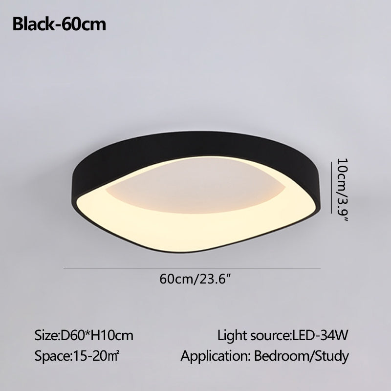 Nordic Inspired Acrylic Circle Ceiling Light For Bedroom | Ventumra