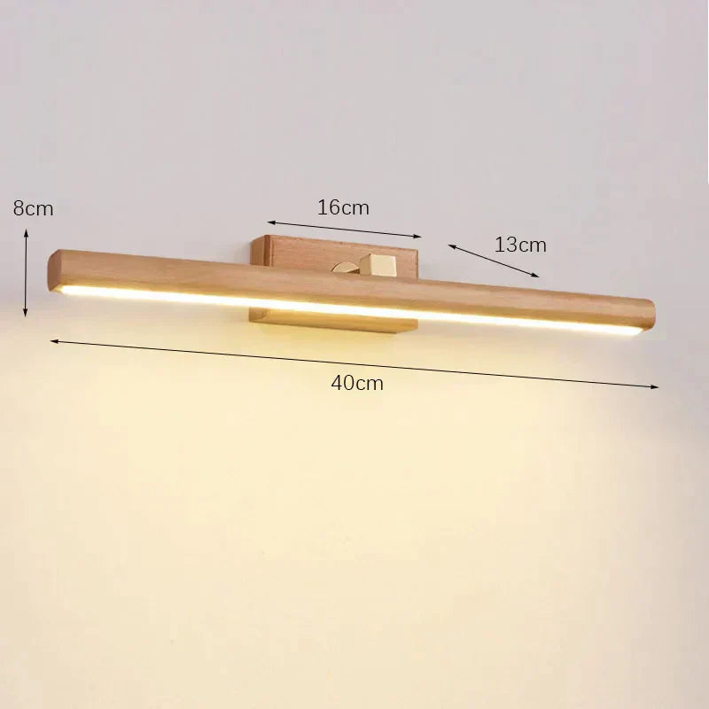 SylvaLume Black Walnut Lamp for Bathroom With Timeless Natural Glow