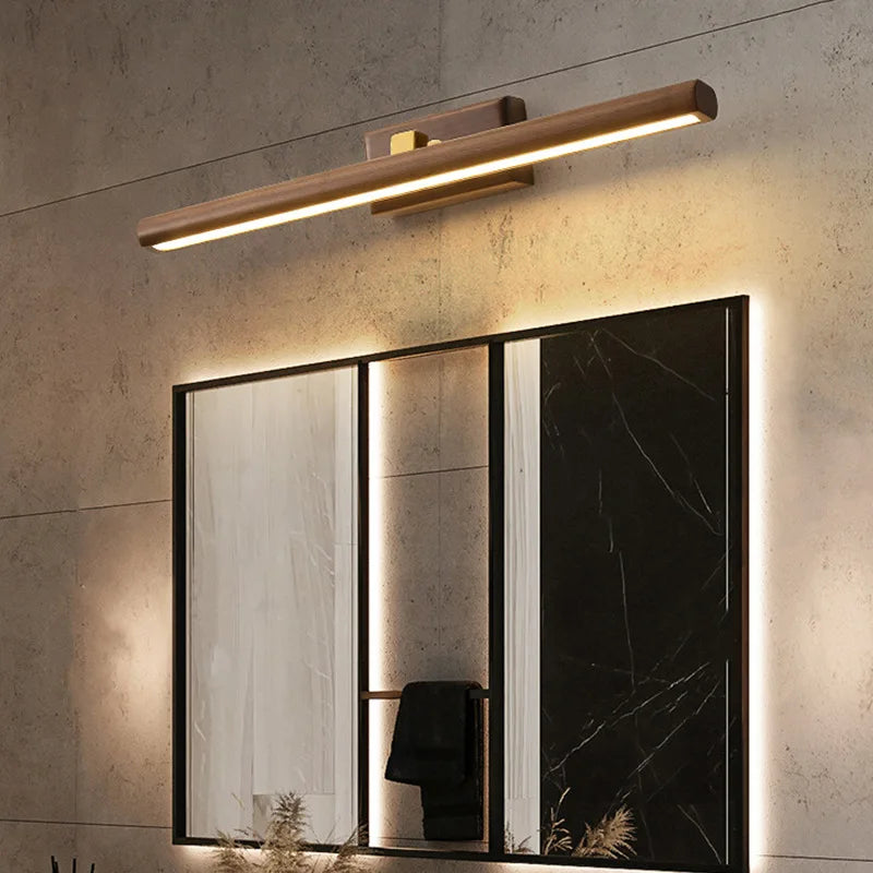 SylvaGlow Black Walnut Wall Lamp Natural Wood Accent Light