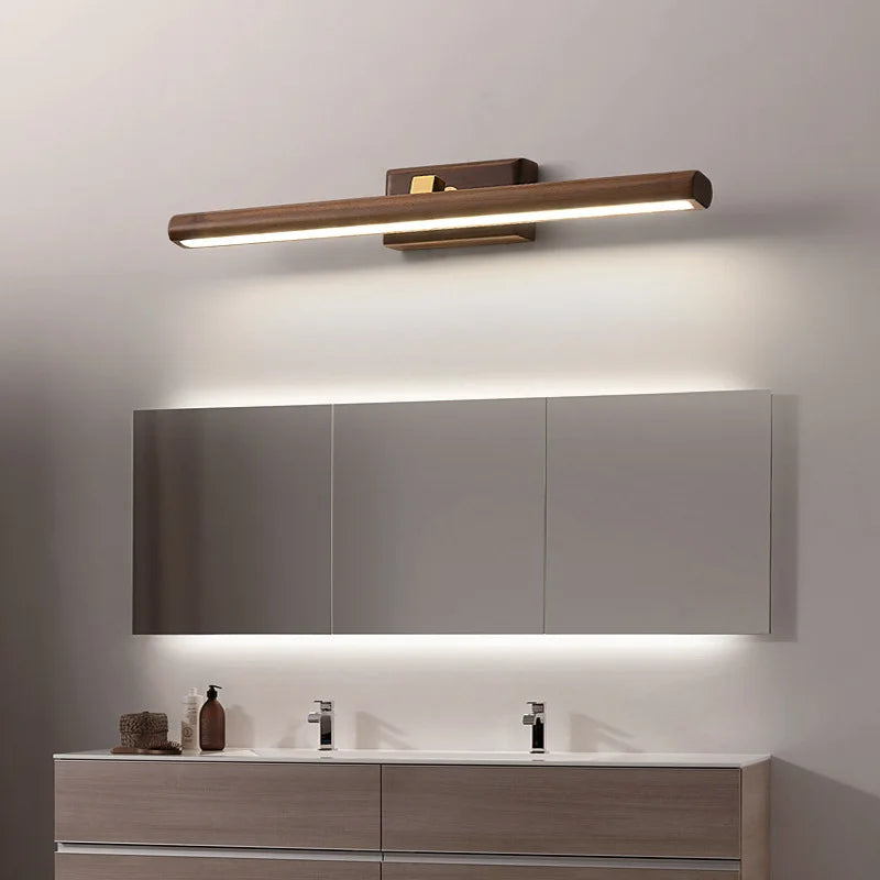 SylvaLume Black Walnut Lamp for Bathroom With Timeless Natural Glow