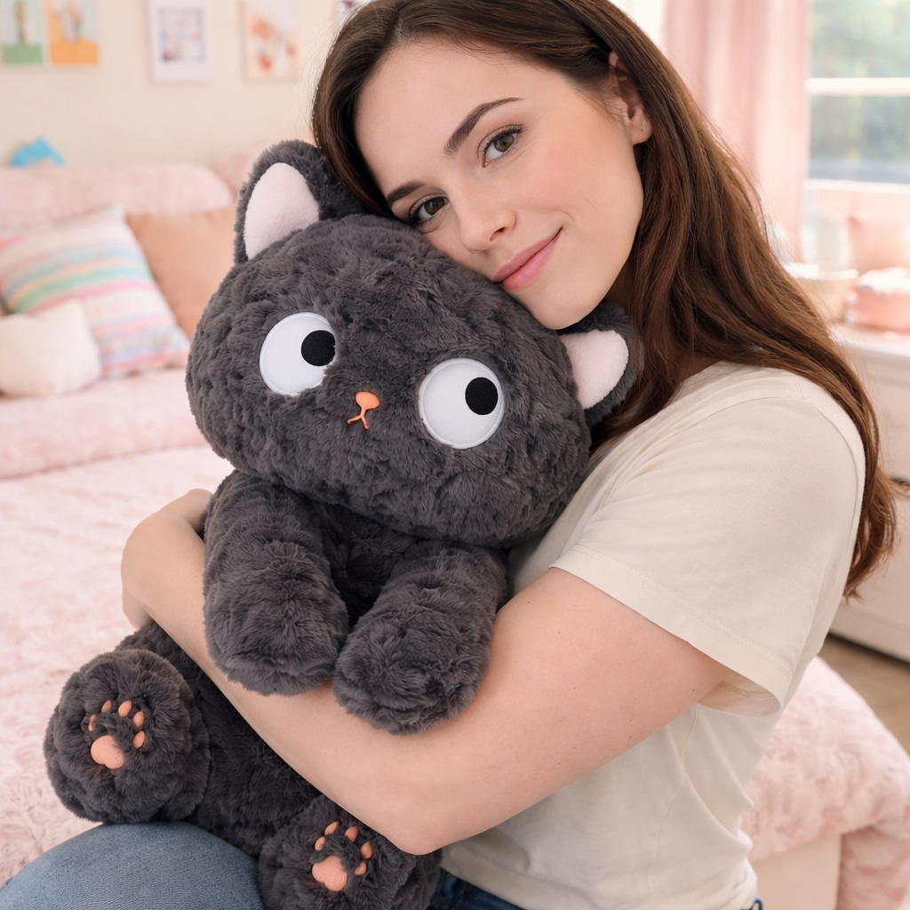 Peluche di gatto nero Jiji, carino e soffice | Scorte limitate | ventumra