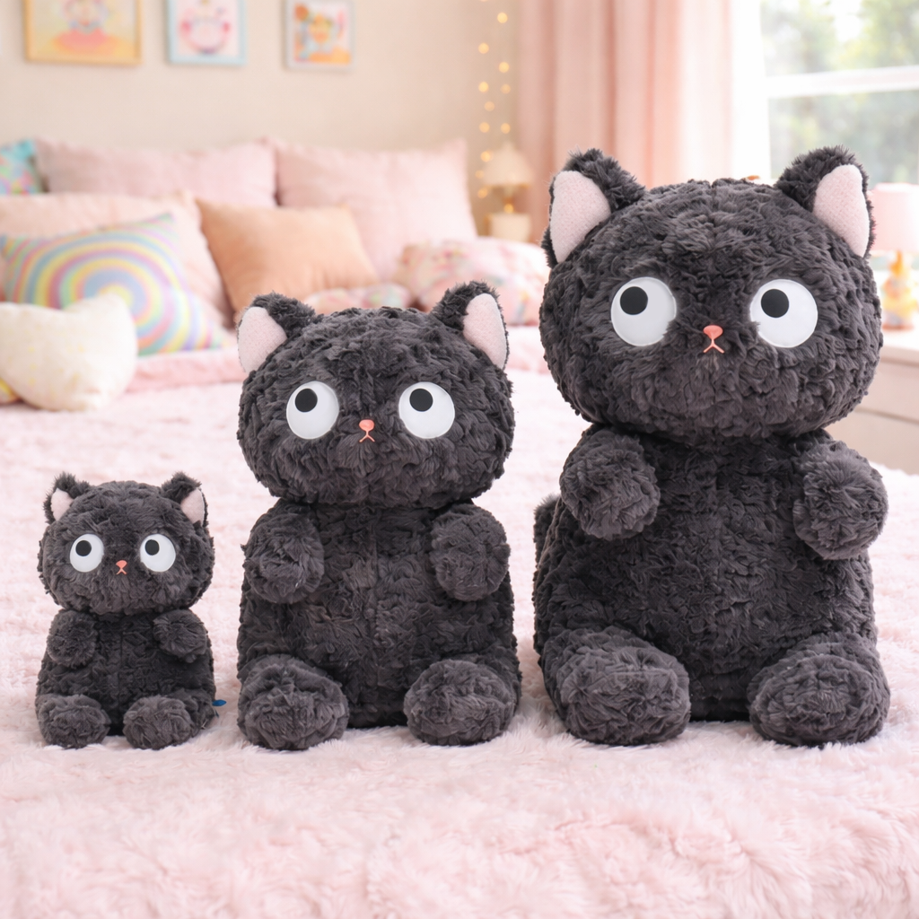 kawaiies-softtoys-plushies-kawaii-plush-Jiji the Cute Fluffy Black Cat Plushie | Limited stock Soft toy 