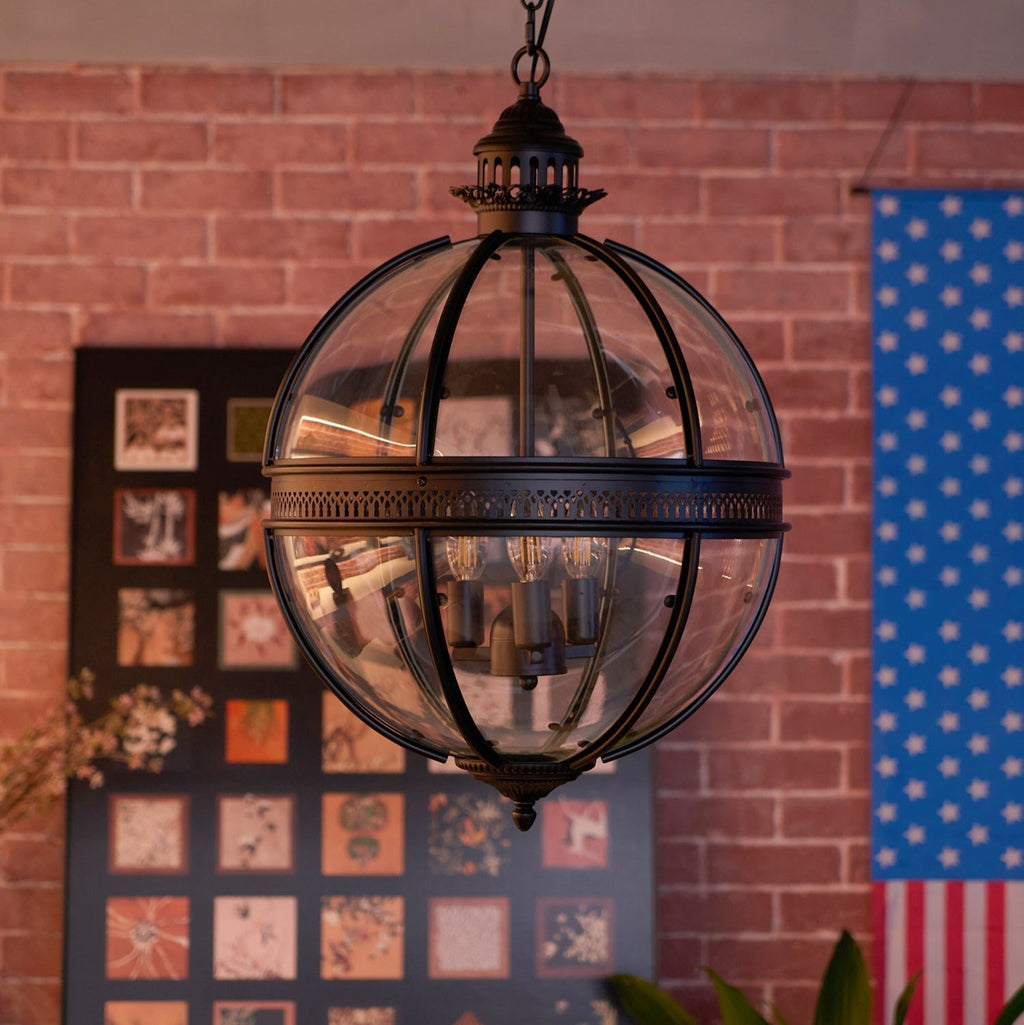 Edward retro-hanglamp van glas | ventumra