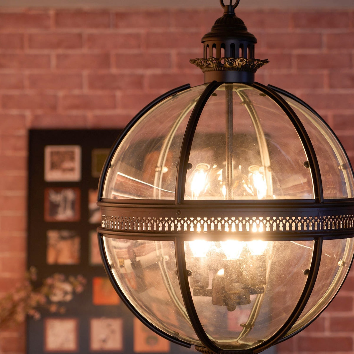 Edward retro-hanglamp van glas | ventumra