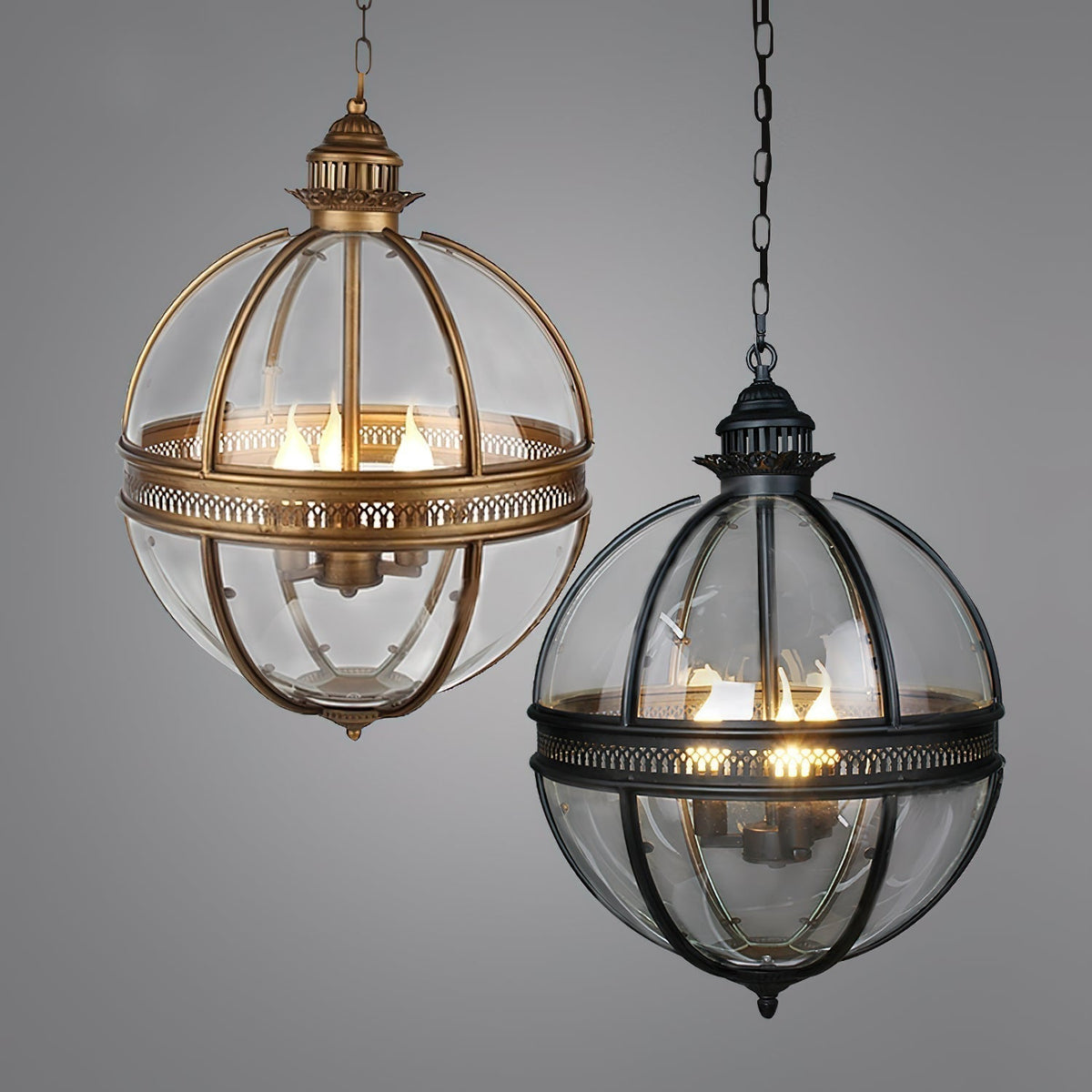 Edward retro-hanglamp van glas | ventumra