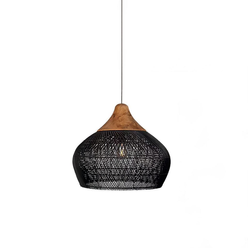 Evelyn Braided Rattan Livingroom Pendant Lamp | ventumra