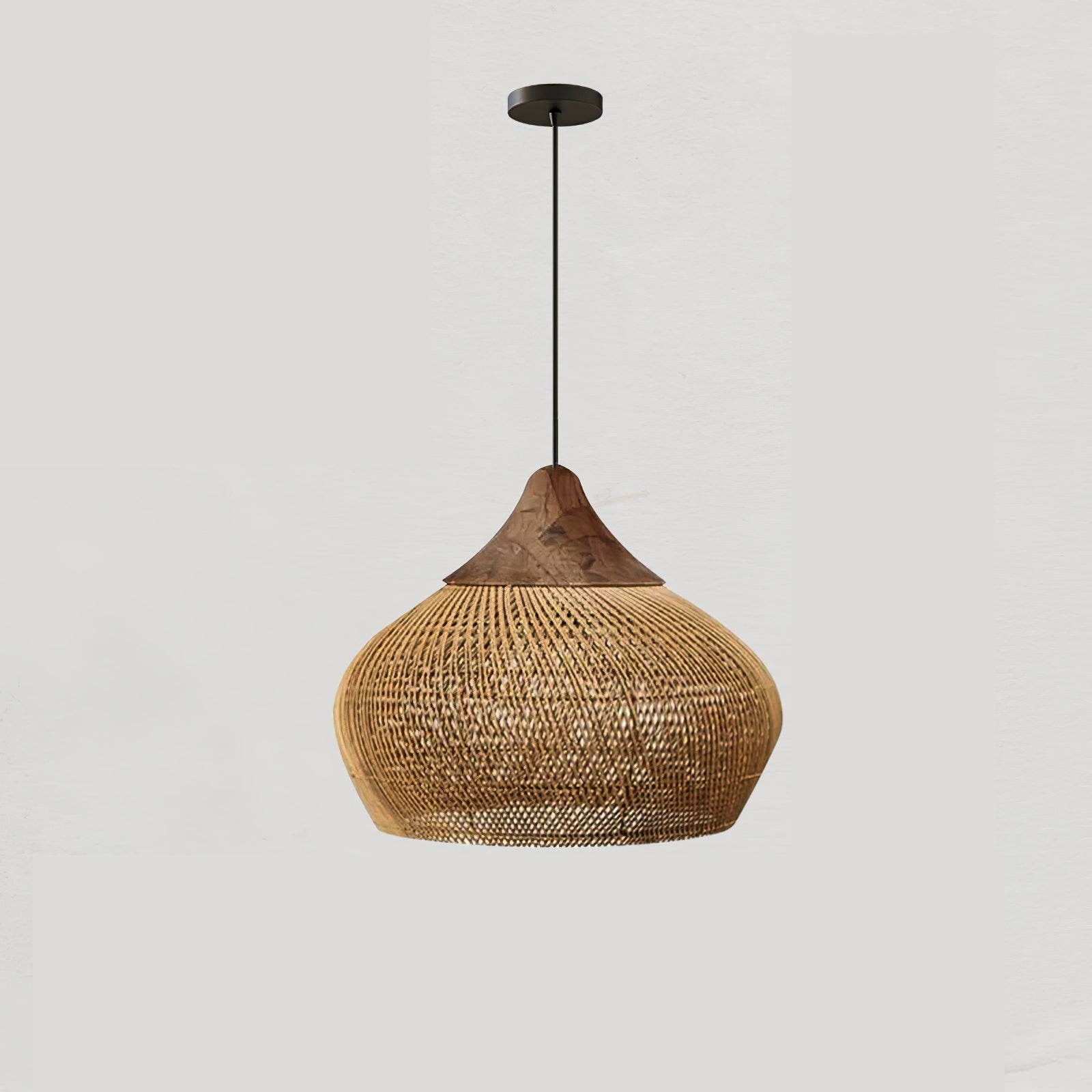 Evelyn Braided Rattan Livingroom Pendant Lamp | ventumra