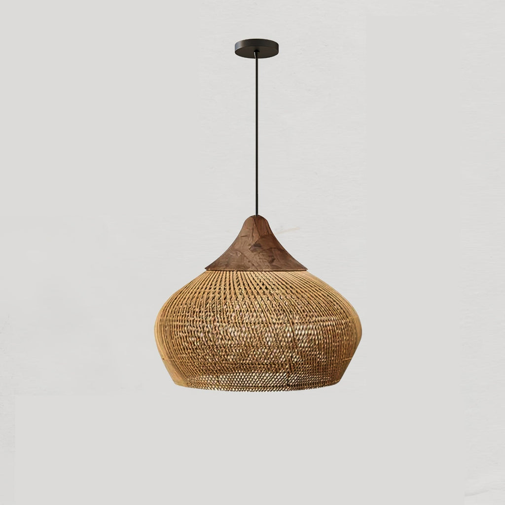 Evelyn Braided Rattan Livingroom Pendant Lamp | ventumra