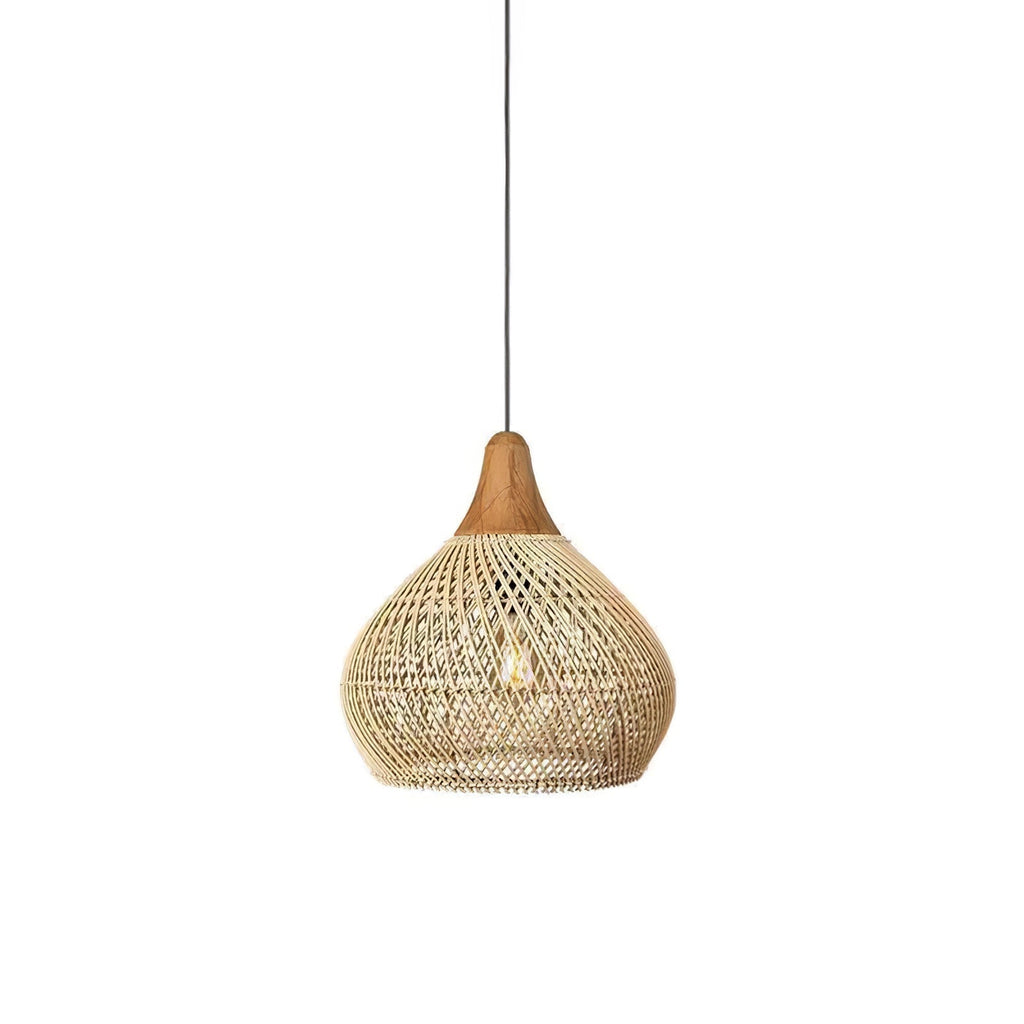 Evelyn Braided Rattan Livingroom Pendant Lamp | ventumra