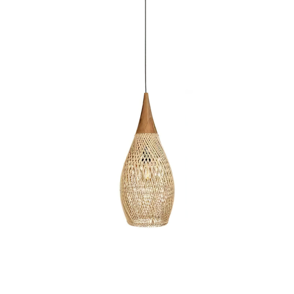 Evelyn Braided Rattan Livingroom Pendant Lamp | ventumra