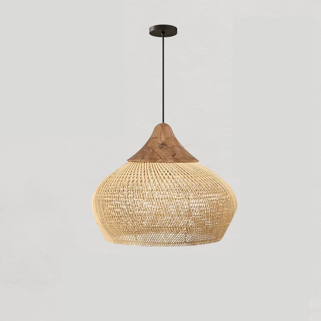 Evelyn Braided Rattan Livingroom Pendant Lamp | ventumra