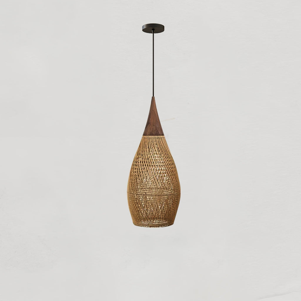 Evelyn Braided Rattan Livingroom Pendant Lamp | ventumra