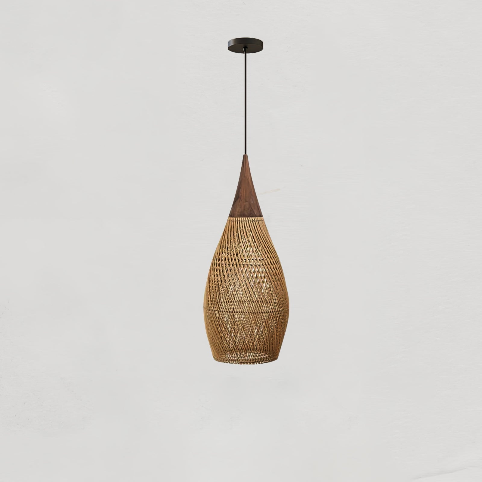 Evelyn Braided Rattan Livingroom Pendant Lamp | ventumra