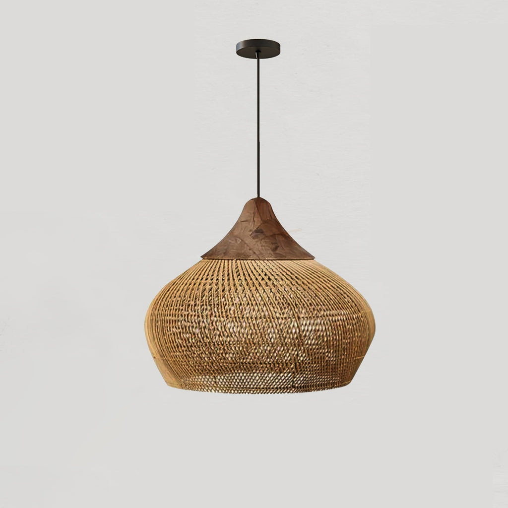 Evelyn Braided Rattan Livingroom Pendant Lamp | ventumra