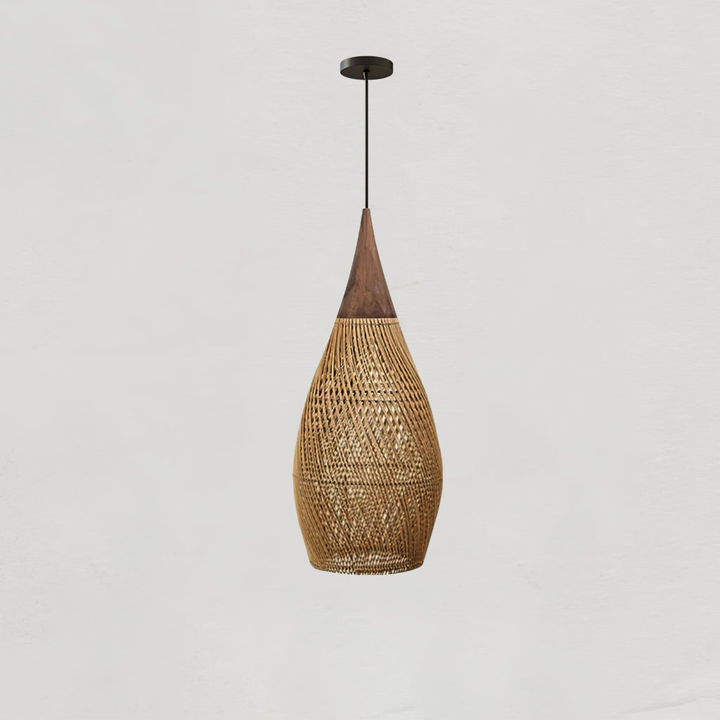 Evelyn Braided Rattan Livingroom Pendant Lamp | ventumra