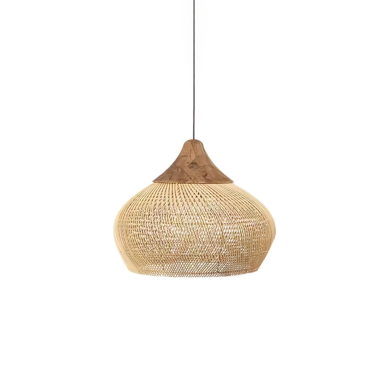 Evelyn Braided Rattan Livingroom Pendant Lamp | ventumra