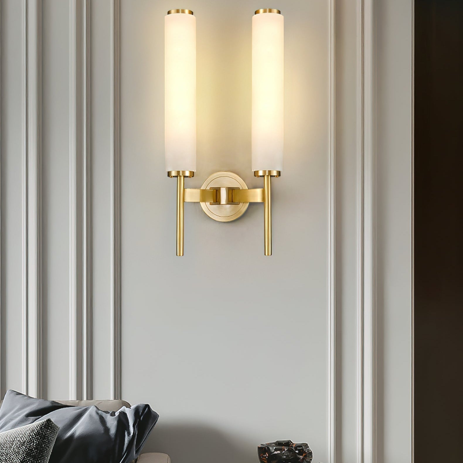 Jern Art Deco Alabaster Wall Lamp | ventumra