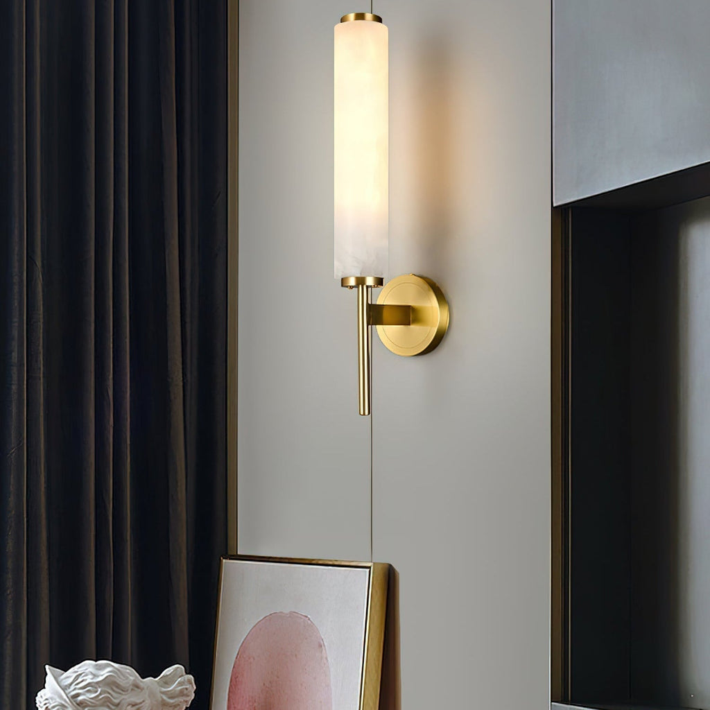 Jern Art Deco Alabaster Wall Lamp | ventumra