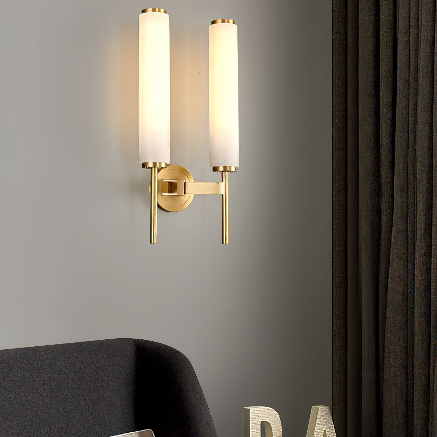 Jern Art Deco Alabaster Wall Lamp | ventumra