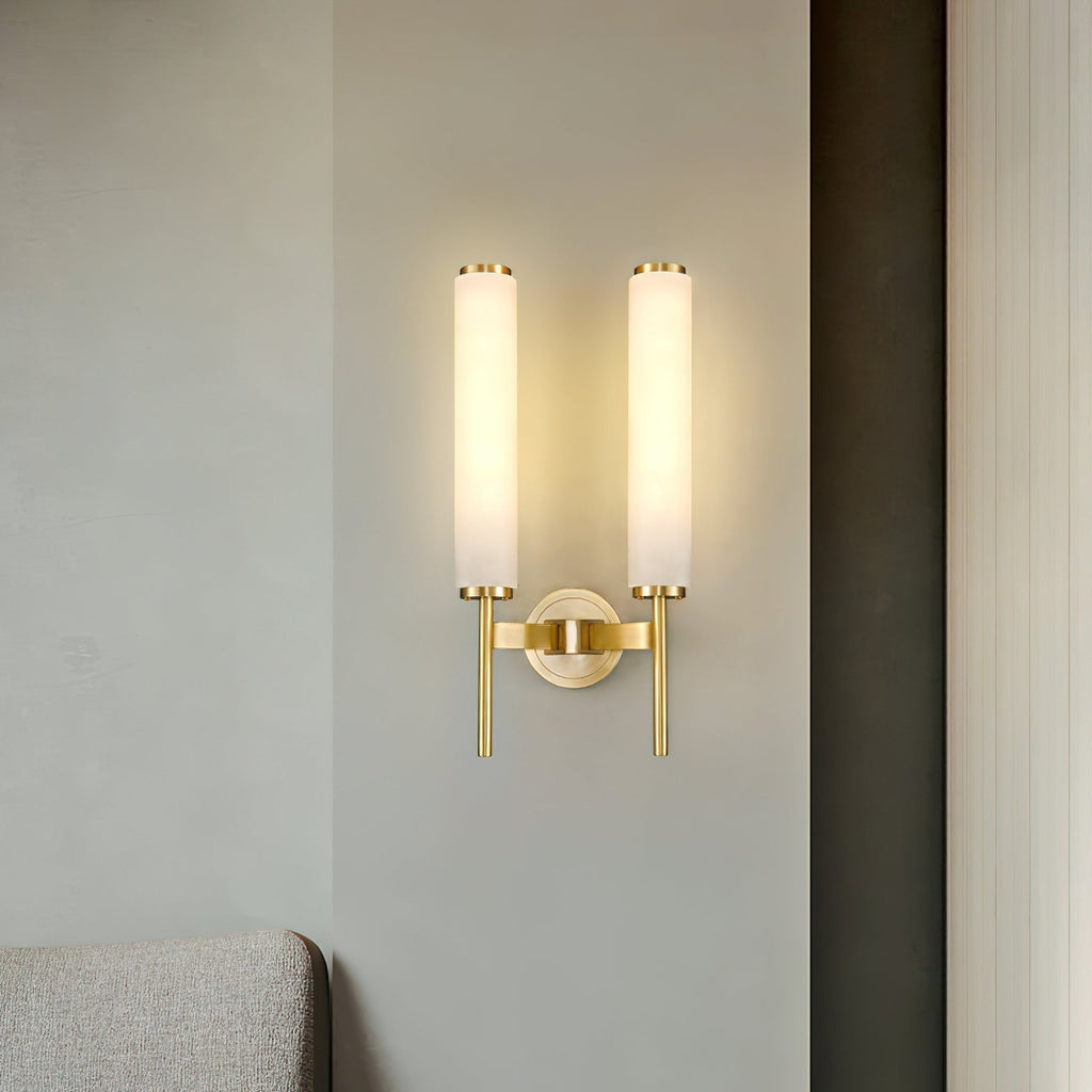 Jern Art Deco Alabaster Wall Lamp | ventumra
