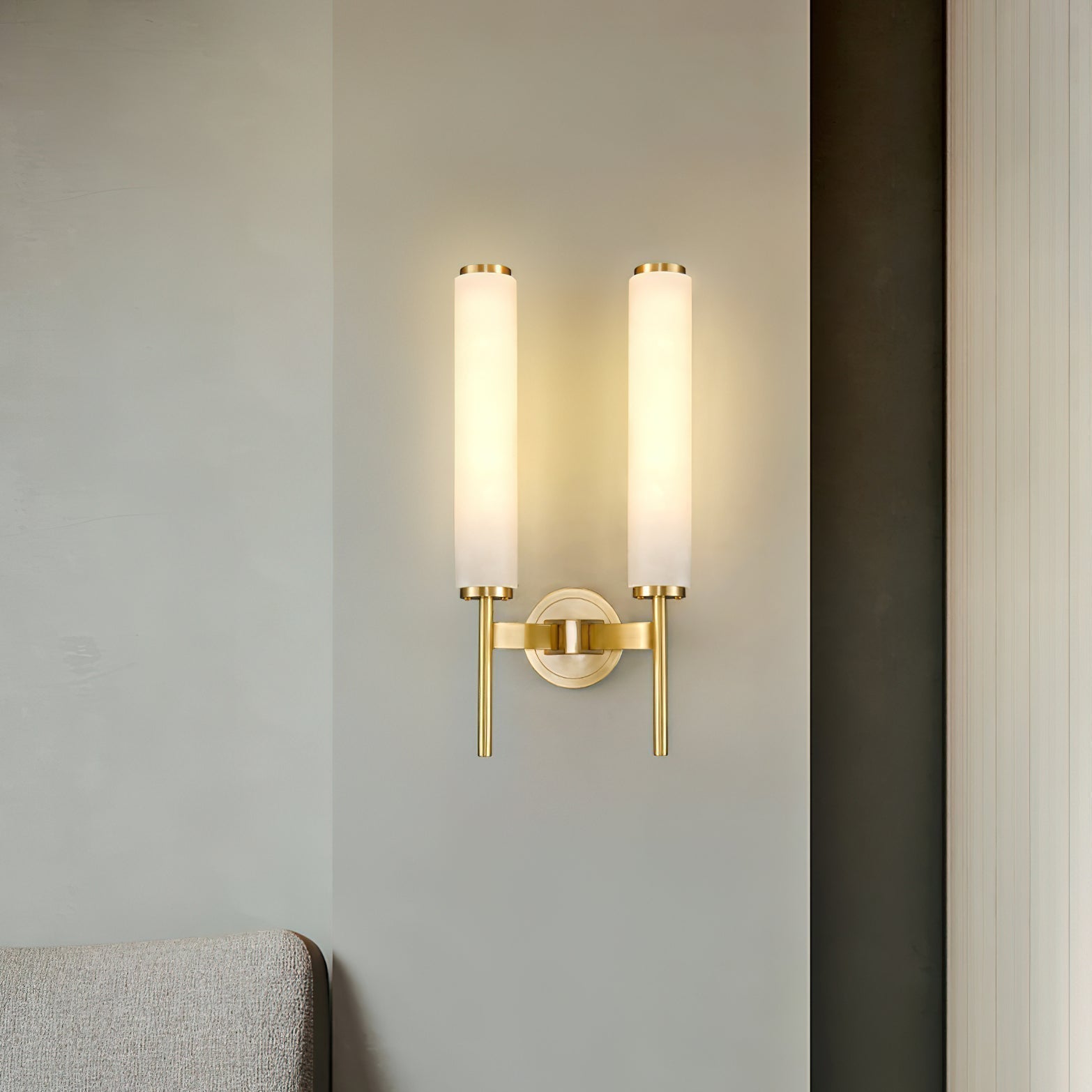 Jern Art Deco Alabaster Wall Lamp | ventumra