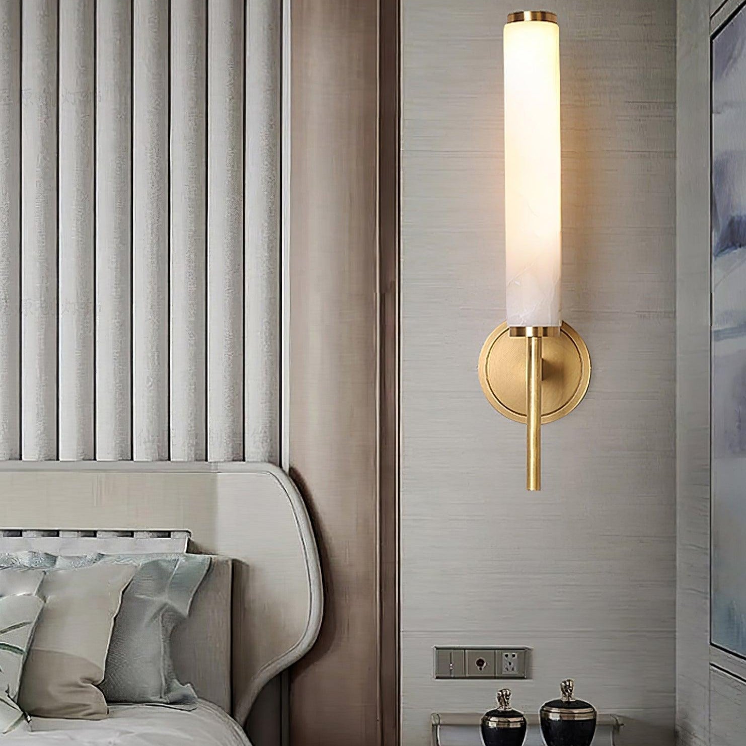Jern Art Deco Alabaster Wall Lamp | ventumra
