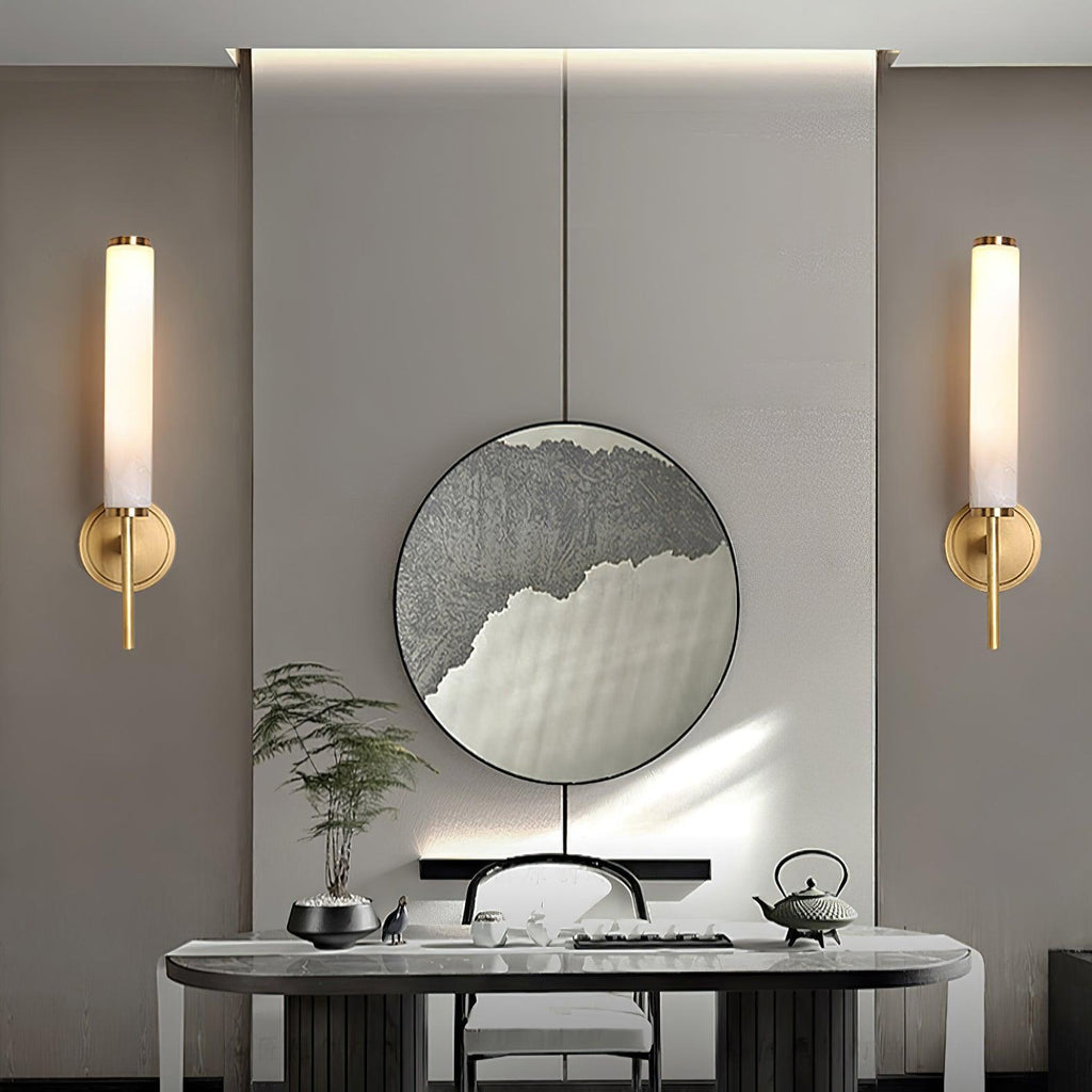 Jern Art Deco Alabaster Wall Lamp | ventumra