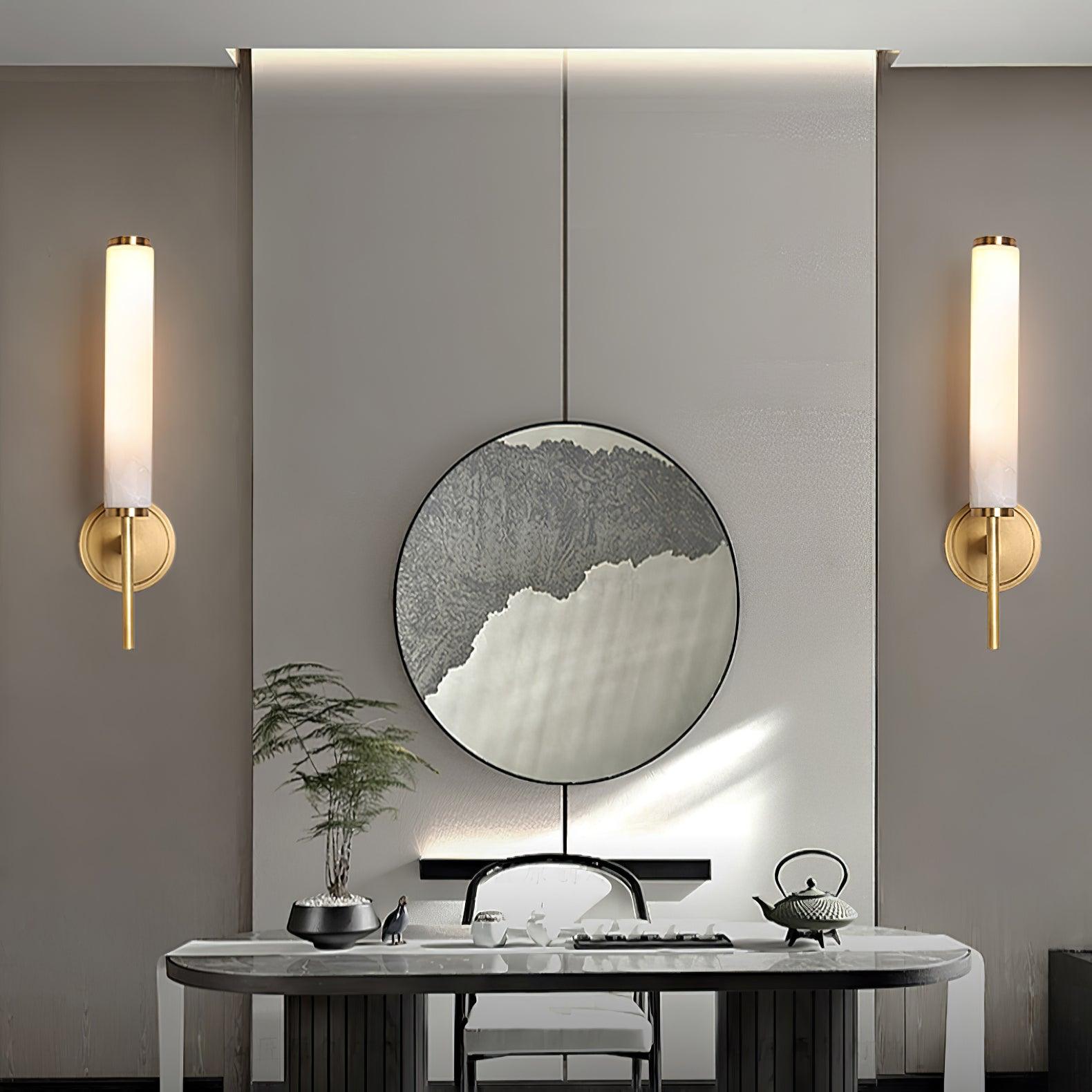Jern Art Deco Alabaster Wall Lamp | ventumra