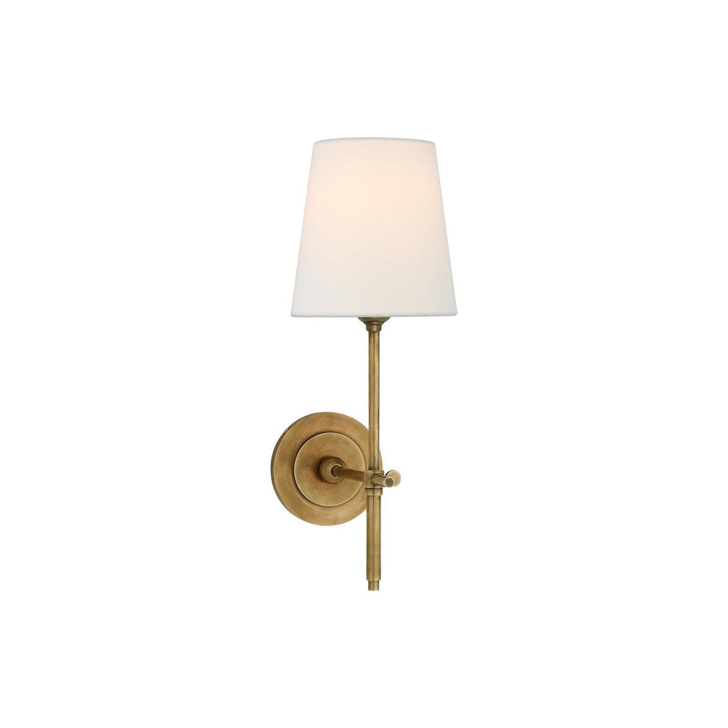 Theodore wandlamp messing stof | ventumra