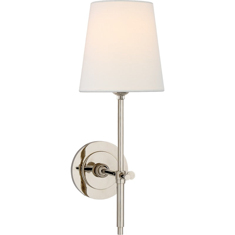 Theodore wandlamp messing stof | ventumra
