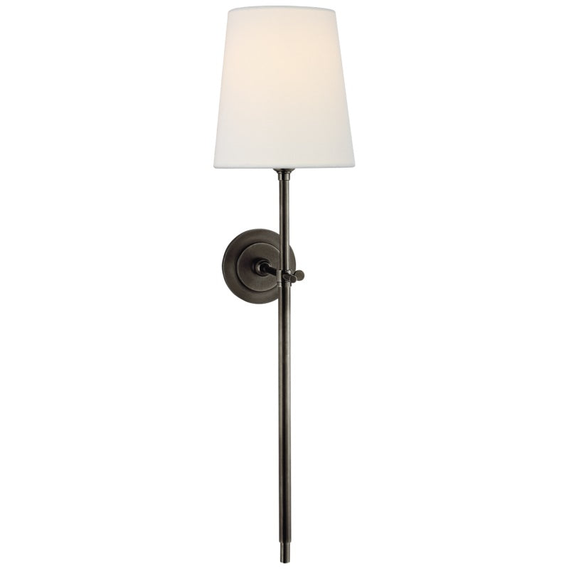 Theodore wandlamp messing stof | ventumra