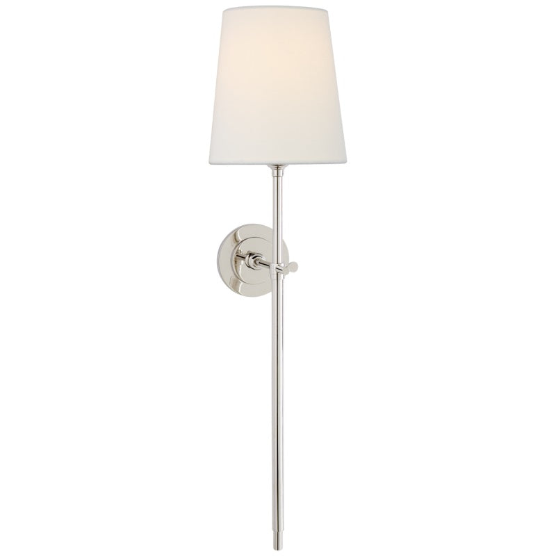 Theodore wandlamp messing stof | ventumra