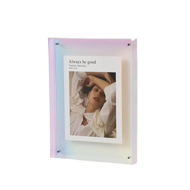 Présentoir photo en acrylique transparent et coloré PrismFrame